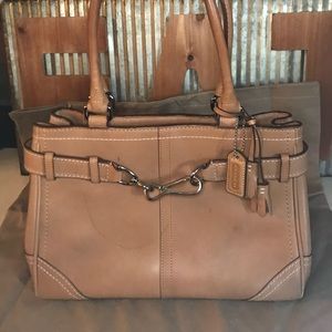Tan Coach Tote